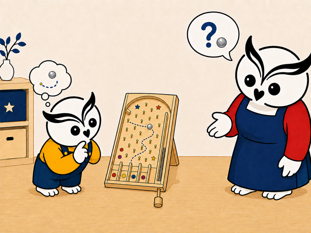 子どもに観察ポイントを気づかせる親