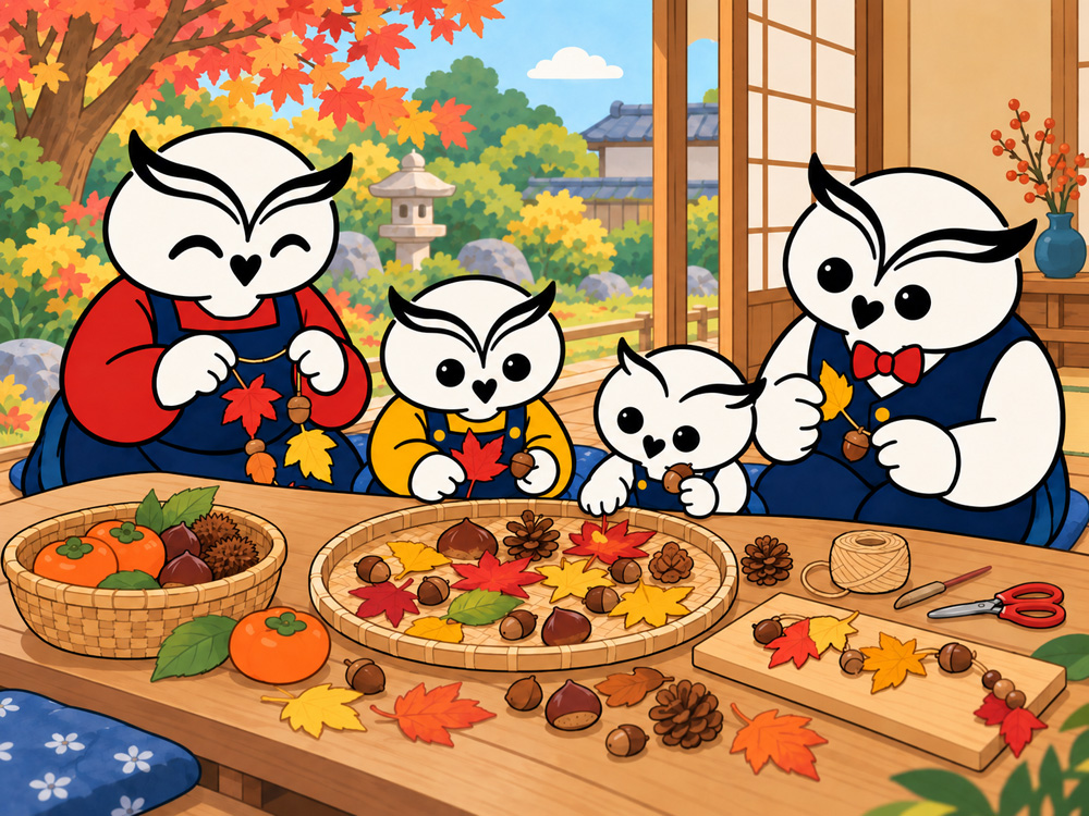 お父さん・お母さんが子どもたちに、暮らしの中の知恵を伝えている