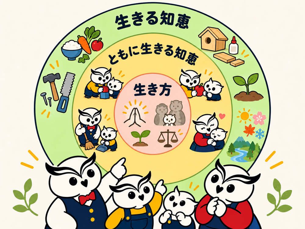 日本文化として伝えたい、生きる知恵／ともに生きる知恵／生き方